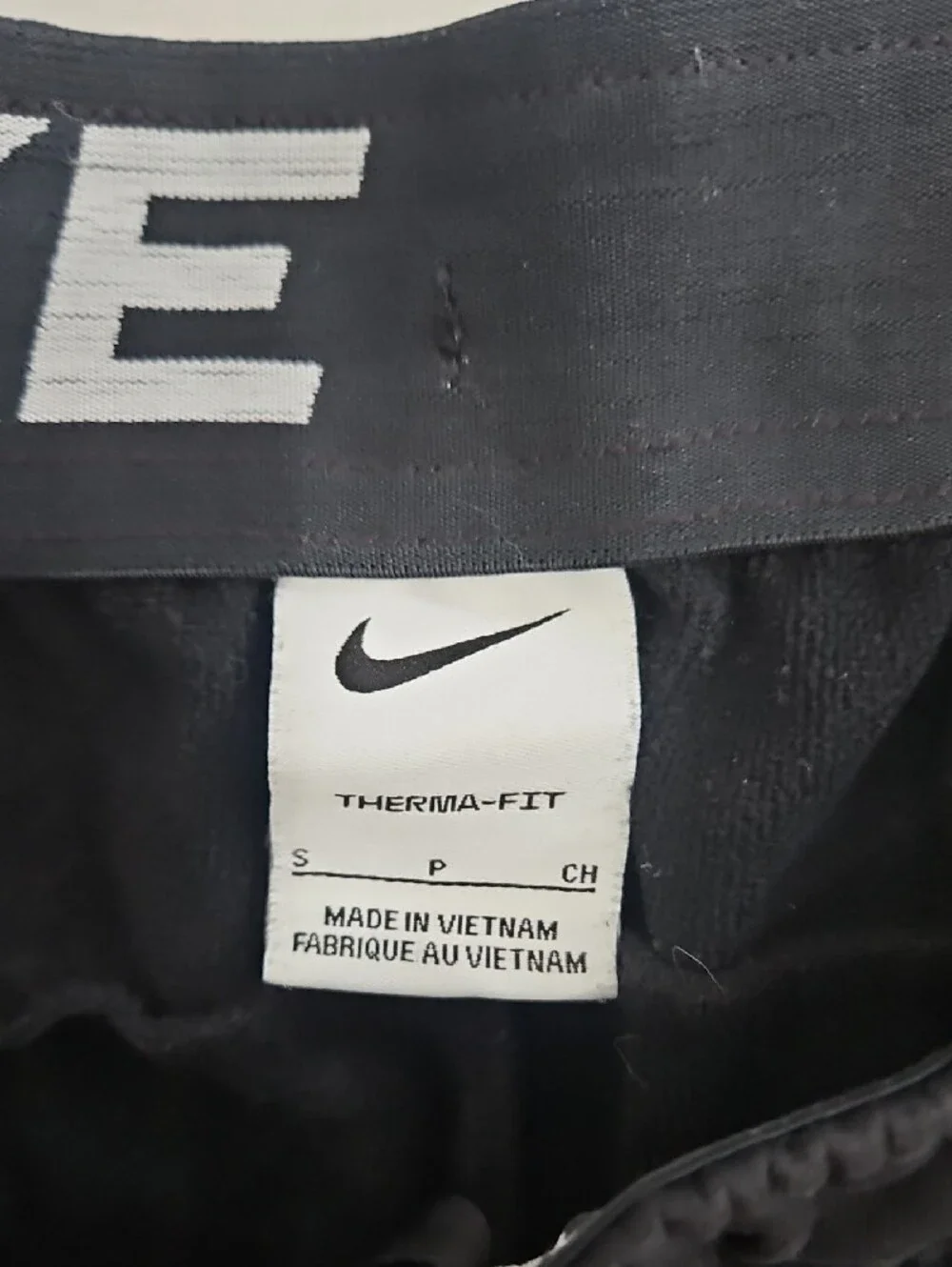 Nike Black Jogger Pants with White Swoosh